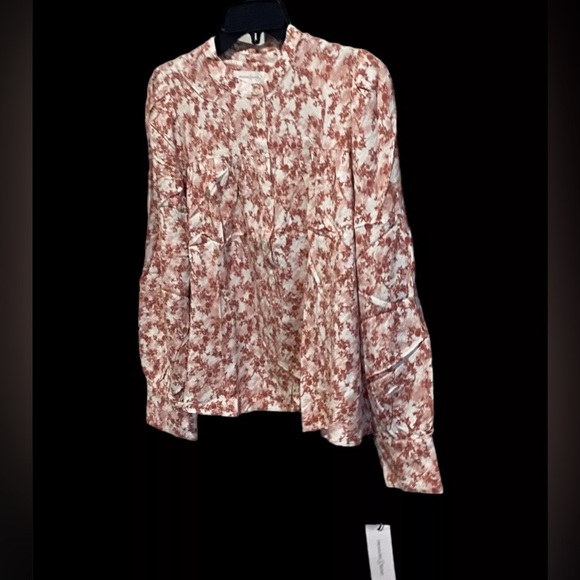 Treasure & Bond-Yoke Front Popover-Women's Size:Small-Color: Rust- Ivory-NEW!! - Picture 5 of 16